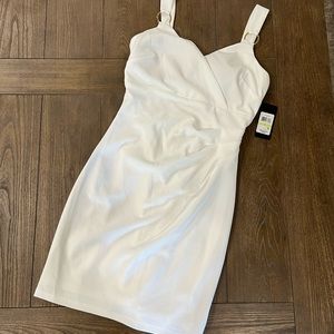 • white mini dress
